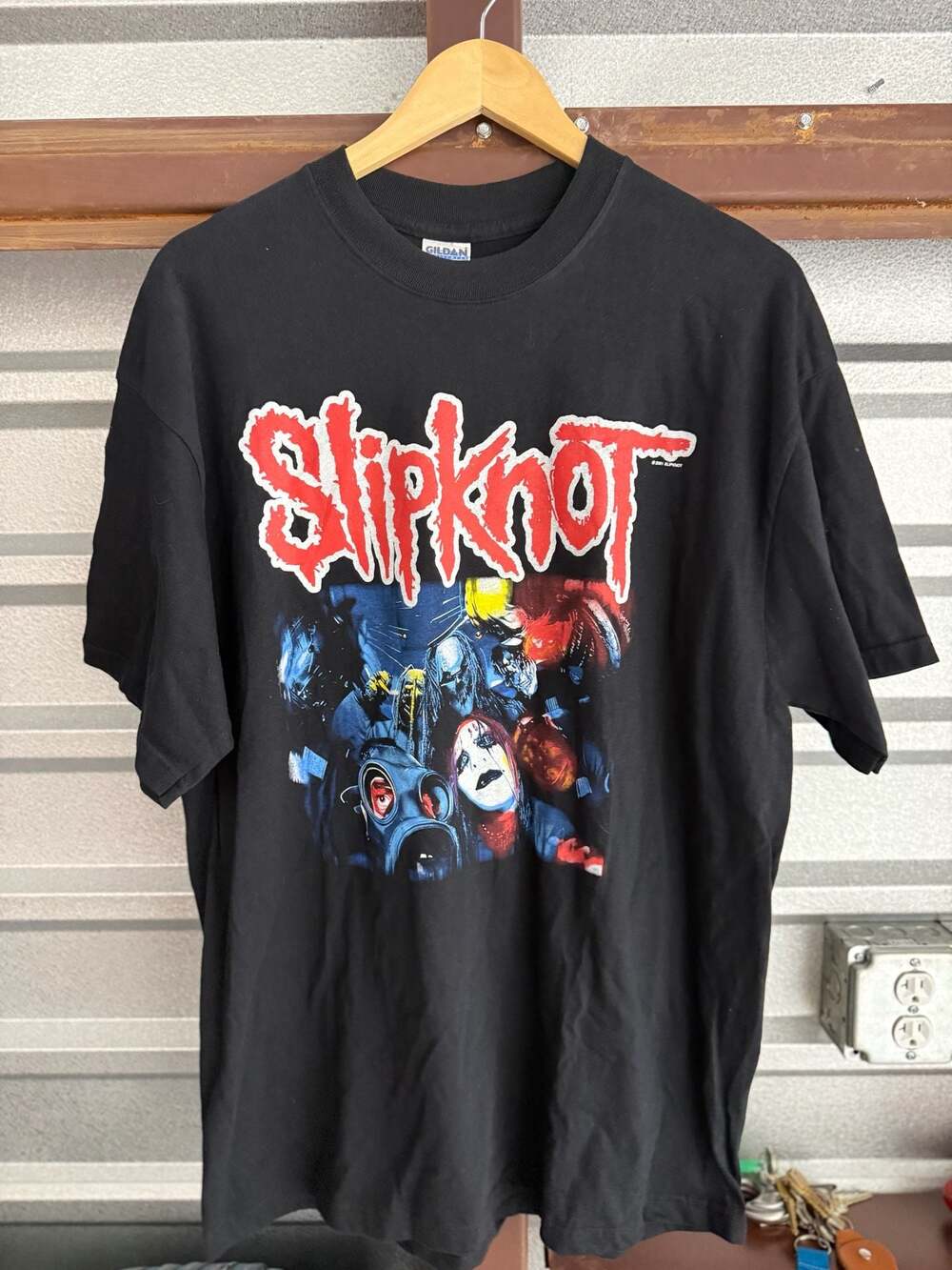 Vintage 2001 Slipknot Iowa Era Band T-Shirt with Mask Graphics